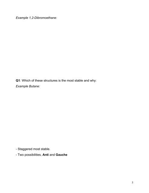 II Alkanes, Alkenes, and Alkynes