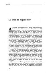 La crise de l'ajustement - Politique Africaine