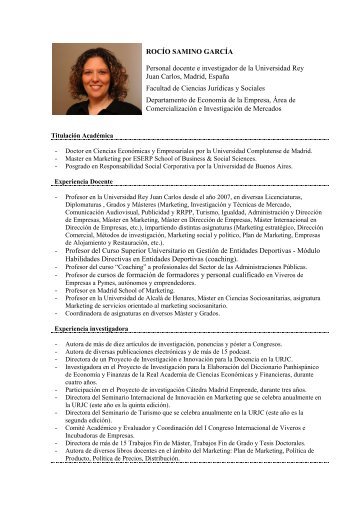 breve cv rocio samino - CUDD
