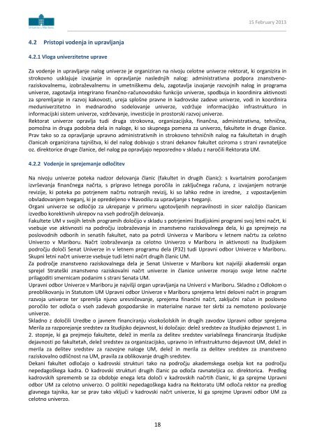 Samoevalvacijsko poročilo UM - Univerza v Mariboru