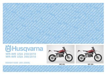 (09-2009) WR-WR USA 250/2010 WR-WR USA 300 ... - Husqvarna