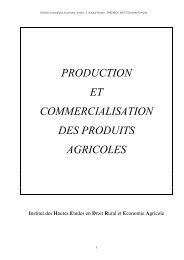 production et commercialisation des produits ... - Oeconomia.net