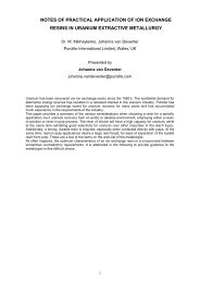 Notes of practical application of ion exchange resins in ... - Purolite