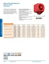 Nexus 120 Series DC Sounder Beacon Catalog Page - Edwards ...