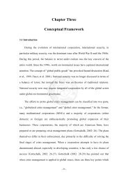 Chapter Three Conceptual Framework