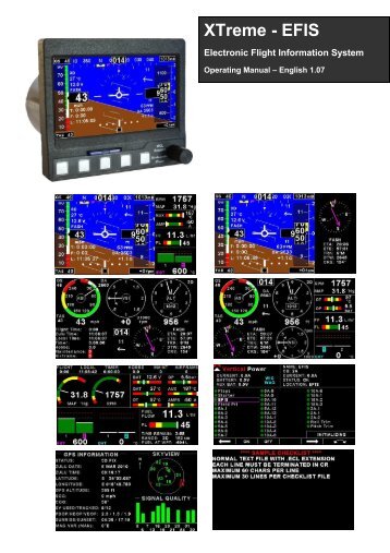 XTreme EFIS - STRATOMASTER Instrumentation MGL Avionics