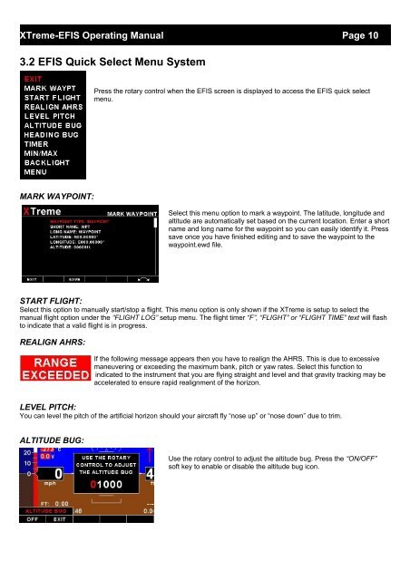 XTreme EFIS - STRATOMASTER Instrumentation MGL Avionics