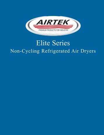 Airtek - Refrigerated Air Dryers Ellite Series specification.