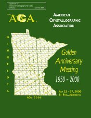 Inside Pages - American Crystallographic Association
