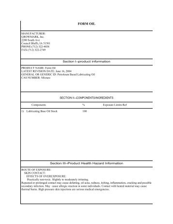 Form Oil MSDS.pdf - GoFurtherWithFS