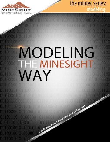 Modeling the MineSight Way - Mintec, Inc.