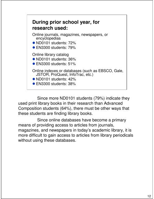 Where Have You Been? - Blume Library - St. Mary's University