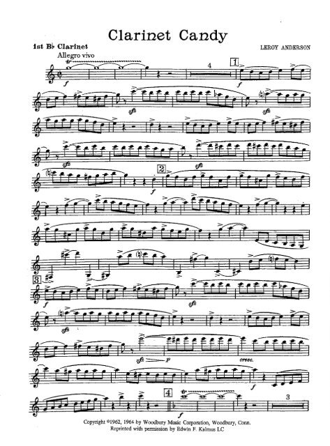 Clarinet Candy - Cdbtech.net