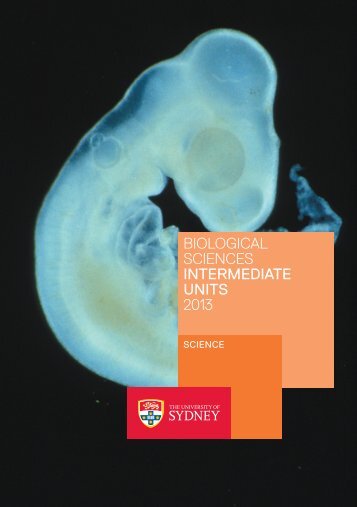 biological sciences intermediate units 2013 - University of Sydney