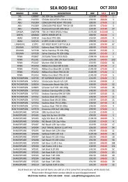 SEA ROD SALE OCT 2010