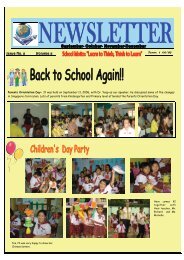 Newsletter 2nd Issue - Anglo Singapore International School