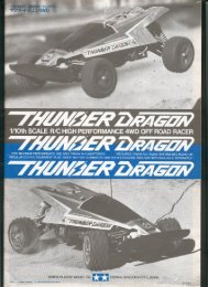 Tamiya Thunder Dragon Manual - Wheelsacademy.info