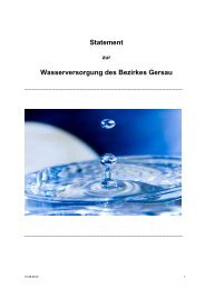 Statement Wasserversorgung des Bezirkes Gersau