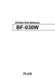 BF-030W - PLUS Corporation of America