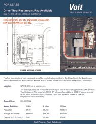 FOR LEASE Drive Thru Restaurant Pad Available - Voit Real Estate ...