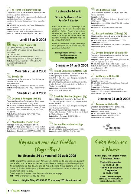 Agenda Mise au net.qxd - Natagora.org