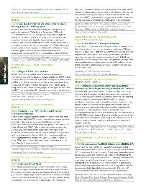 GTC 2012 Program Guide - GPU Technology Conference