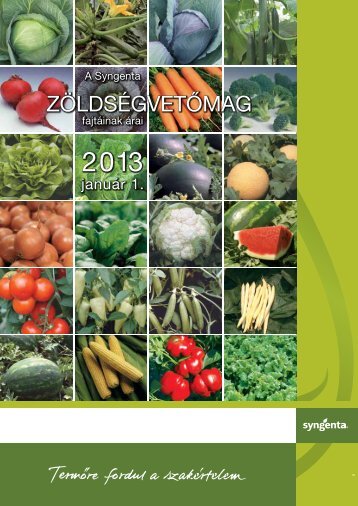 ZÃLDSÃGVETÃMAG - Syngenta