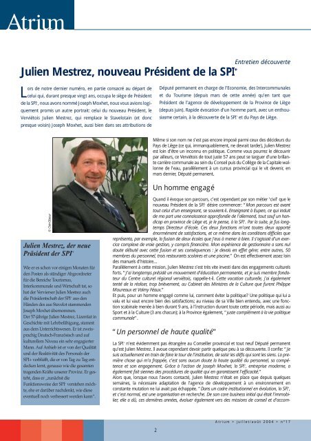 Un nouveau prÃ©sident Ã  la SPI+ : Julien Mestrez Un nouveau ...