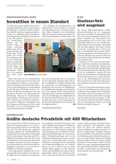 Kalkuliertes Risiko - WIM-Magazin