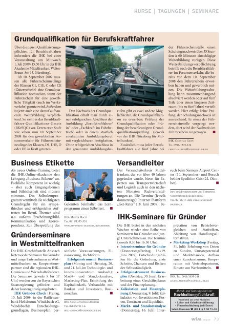 Kalkuliertes Risiko - WIM-Magazin