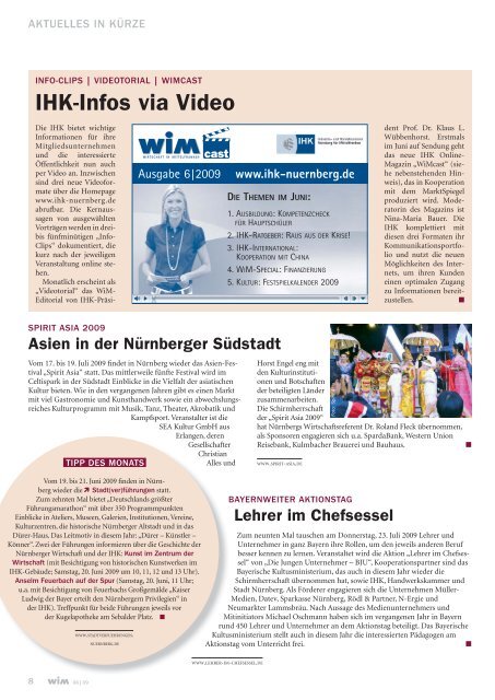 Kalkuliertes Risiko - WIM-Magazin