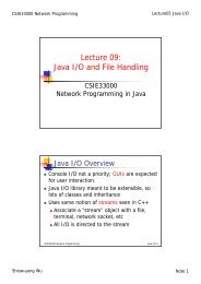 Lecture 09: Java I/O and File Handling