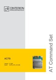 AC75i AT Command Set