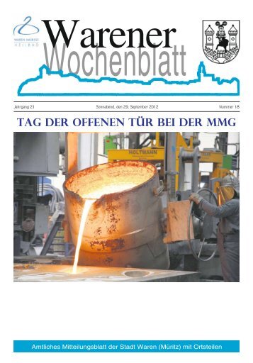 tAG DER OFFENEN tüR BEi DER MMG - Müritz