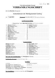 3. Gemeinderatssitzung vom 7. Juli 2011 (822 KB) - .PDF - Lasberg