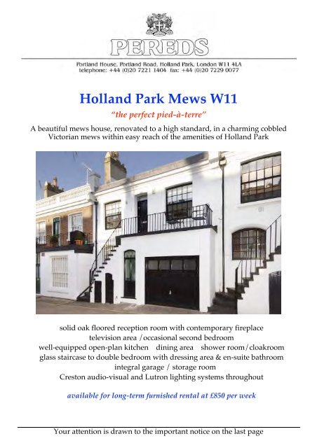 51 Holland Park Mews p1 - Pereds