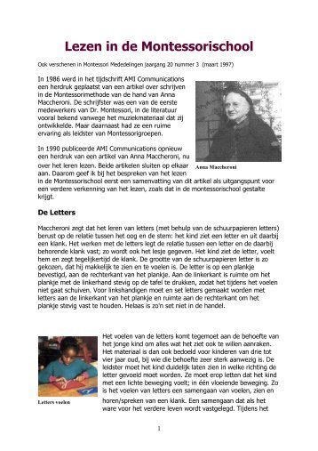 Lezen in de Montessorischool - kelpin.nl