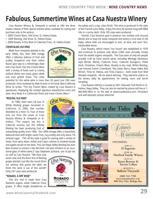 Download as a PDF - Wine Country This Week