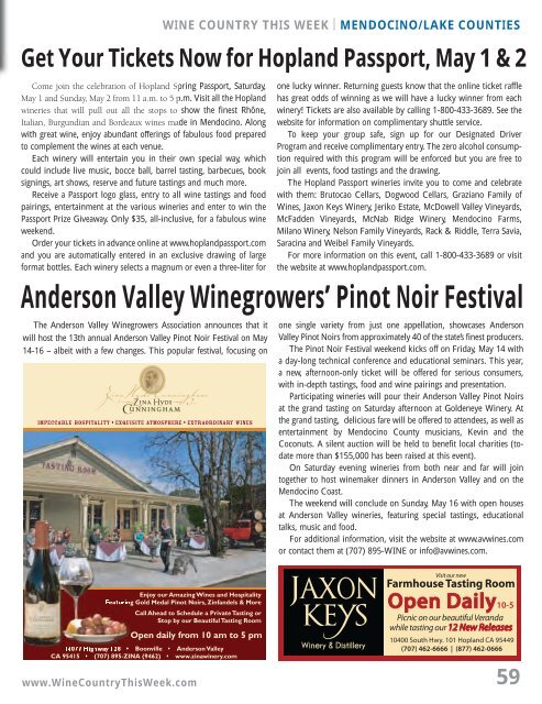 Download as a PDF - Wine Country This Week