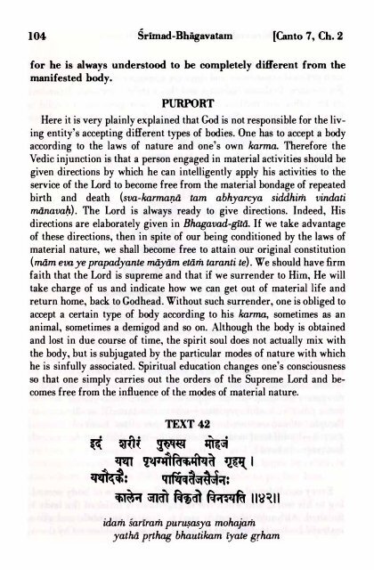 SRIMAD BHAGAVATAM - Prabhupada