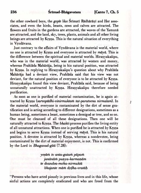 SRIMAD BHAGAVATAM - Prabhupada