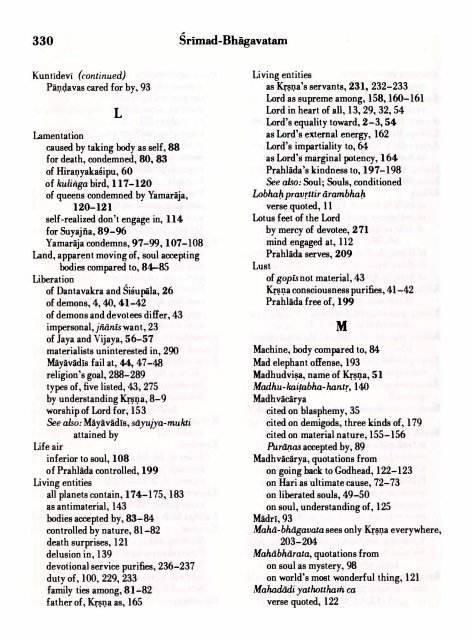 SRIMAD BHAGAVATAM - Prabhupada