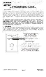 PB4L Installation Instructions - Securitron Magnalock Corporation