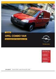 Cennik - Opel Combo Van, rok produkcji 2011, rok ... - Opel Dixi-Car