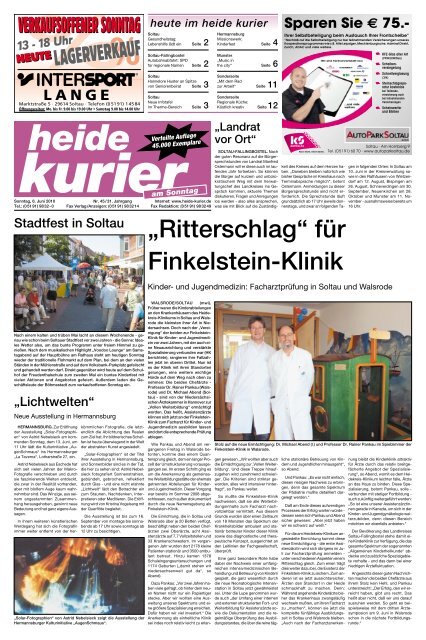 „Ritterschlag“ für Finkelstein-Klinik