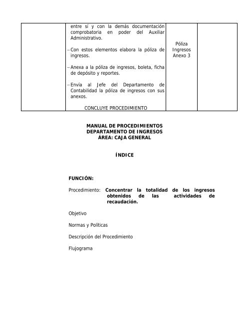 Manual de Procedimientos Tesoreria Municipal - H. Ayuntamiento ...