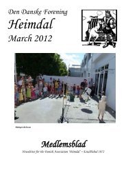 November 2011 Newsletter - The Danish Club in Brisbane, Australia