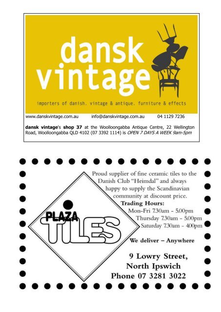 November 2011 Newsletter - The Danish Club in Brisbane, Australia