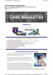 Crime Newsletter 16 August 2012 1. ICE Emergency ... - Atlas Security