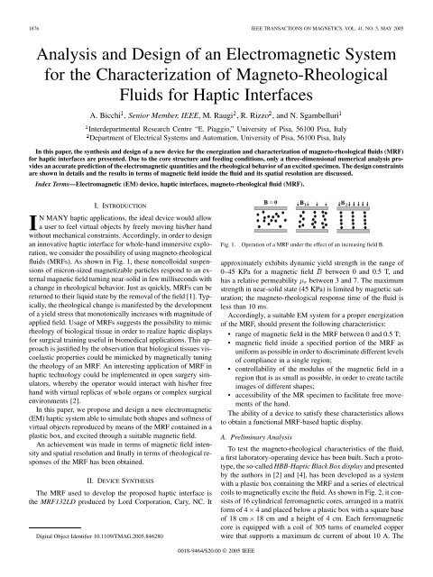 Analysis and Design of an Electromagnetic System for ... - IEEE Xplore